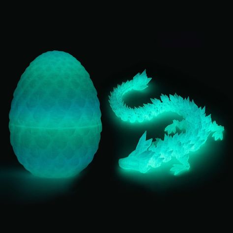 PRICES MAY VARY. 【Commercial License】- STONESTAR 3D Printed Crystal Dragon has acquired commercial license from American designer Cinderwing3D, Produced by the STONESTAR brand and Mesirake Store. 【3D Printed Dragon and Egg Set】- 3D printed in PLA, a food safe plastic. Dragon Sizes : 11" in Length , Dragon Egg Size: 5" in Height. 【Package Included】- Package Includes dragon & egg set, one about 11" Length articulated crystal dragon and one about 5" Height dragon egg. 【About the Colors】- We have va 3d Printed Gifts Free Printable, Dragon Crystal, Crystal Dragon, Dragon Egg, Desk Toys, Executive Desk, Fidget Toys, Home Office, Egg