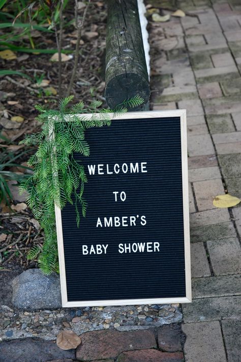 Baby Shower Letter Board, Baby Shower Wording, Felt Letter Board, Artificial Leaves, Baby Shower Sign, Artificial Leaf, Shower Sign, Baby Shower Signs, Letter Sign