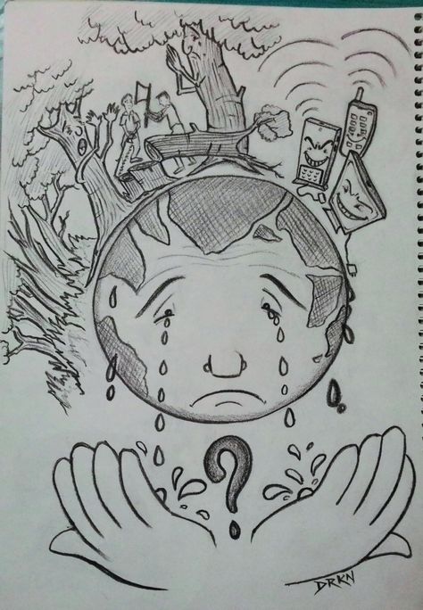 my views about DEFORESTATION and GLOBAL WARMING !!! Pls. spread this message IF you can , to save our WORLD and NATURE !!! Save World Drawing, Drawing On Save Environment, Globalization Drawing, Deforestation Poster Ideas, How To Save Earth Drawing, Deforestation Poster Drawing, Poster About Environment Drawing, പരിസ്ഥിതി ദിനം Drawing, Save Fuel For Better Environment Drawing