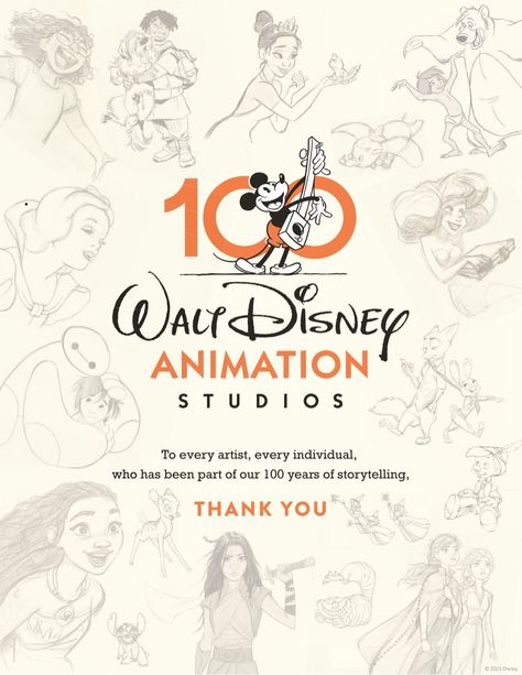 Disney 100th Anniversary Wallpaper, Disney 100, Disney Cartoon Movie Posters, Animation Academy Disneyland, Disneyland Retro Poster, Old Disney Channel, Disney Art Drawings, Disney Posters, Disney Sketches