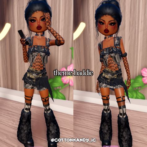 dress to impress theme baddie outfit inspo no vip Dress To Impress Outfit Theme Fav Aesthetic, Baddie Dress To Impress No Vip, Dti Fav Colour Theme, Baddies Dress To Impress, Dress To Impress Theme Fav Aesthetic, Dress To Impress Fits No Vip, Dti Baddie Outfit Theme, Dti Theme Baddie, Dress To Impress Hard Themes