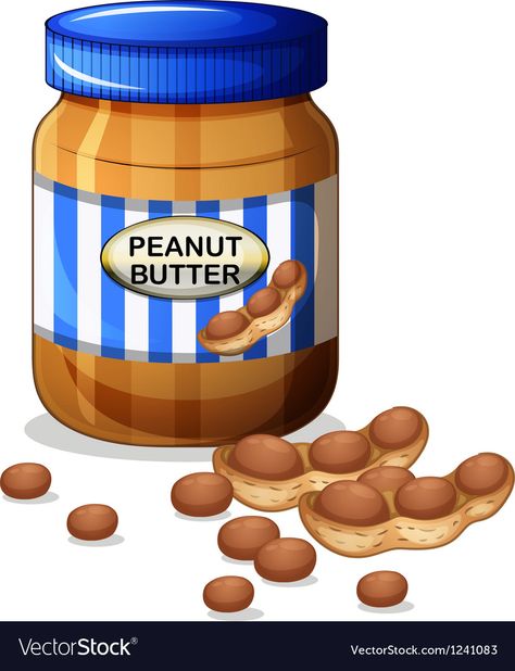 Peanut Butter Jar Drawing, Peanut Butter Drawing, Peanut Butter Jar, Food Doodles, Food Clipart, Food Pyramid, Kids English, Food Clips, Cute Food Art