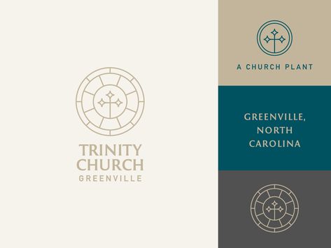 Trinity Logo and Branding logo design reformed jesus missions gospel chrisitan ministry glass cross church brand church logo church identity brand assets trinity symbol logo mark logo branding brand Monastery Logo, Church Logo Ideas, Ministry Branding, Church Logo Inspiration, Trinity Logo, Christian Logo, Trinity Symbol, Church Logo Design, Church Branding