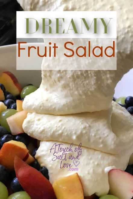 Dreamy Fruit Salad Dessert - A Touch of Salt and Love Glorified Rice, Fruit Salad Dessert, Ambrosia Fruit Salad, Creamy Fruit Salads, Christmas Salad Recipes, Fruit Salad Easy, Snacks Ideas, Dessert Fruit, Salad Sauce