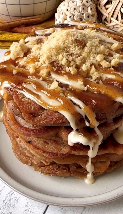 Apple Dapple, Sweet Monkey, Apple Cinnamon Pancakes, Pecan Tarts, Apple Fritter, Cinnamon Pancakes, Apple Pancakes, Powder Sugar, Breakfast Sweets