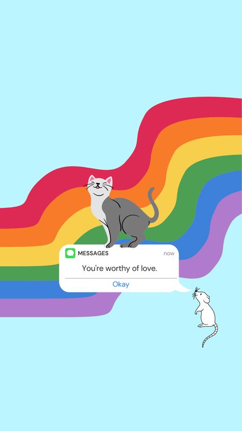 worthy of love background lgbtq cat, rat, made with canva Pride Cat Wallpaper, Lgbtq Phone Wallpaper, Rat Backgrounds, Cute Pride Wallpapers, Cute Lgbtq Wallpapers, Lgbtq Background, Lgbtq Wallpaper, Love Background, Worthy Of Love