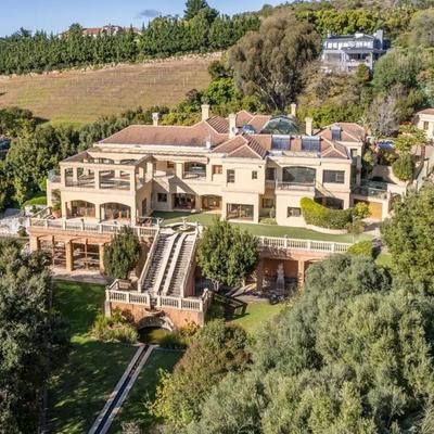 BusinessTech - A mansion in Cape Town's Southern Suburbs... Security Shutters, Panic Rooms, Guard House, A Mansion, Tuscan Villa, Safe Room, Cinema Room, West Lake, Heated Pool