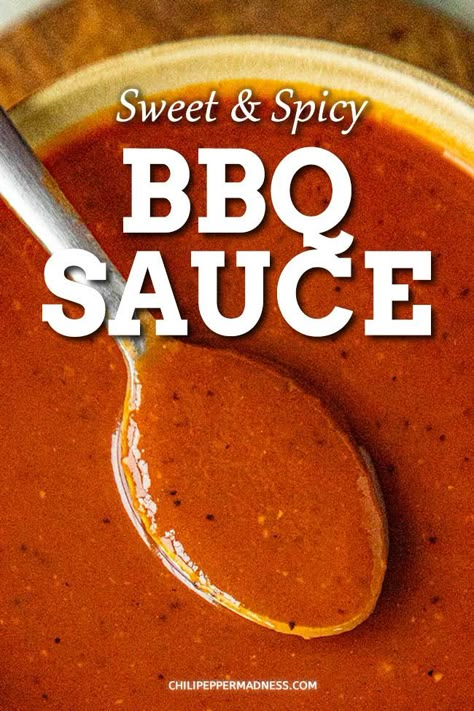 Sweet And Spicy Bbq Sauce Recipe, Mexican Mole, Easy Bbq Sauce, Bbq Sauce Homemade Easy, Honey Barbecue Sauce, Homemade Bbq Sauce Recipe, Homemade Hot Sauce, Homemade Bbq Sauce, Honey Barbecue