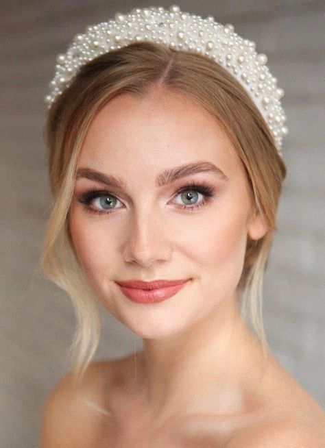 Pearl Wedding Accessories Pearl Wedding Accessories, Pearl Headband Wedding, Blonde Bride, Wedding Hairstyles And Makeup, Pearl Wedding Dress, Pearl Bridal Headband, Wedding Hair Inspiration, Wedding Dress Accessories, Bridal Headpiece