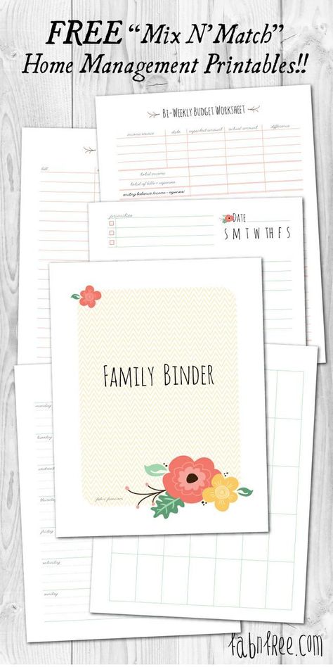 Binder Printables Free, Diy Office Organization, Organization Binder, Family Binder, Household Binder, Binder Printables, To Do Planner, Home Binder, Life Binder