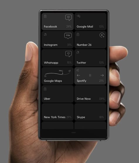 The MAN Magazine Blloc Smartphone, Minimalist Monochromatic Smartphone Smartphone Design, Ui Design Dashboard, Man Magazine, Minimalist Phone, Mobile App Design Inspiration, Retro Gadgets, New Technology Gadgets, Mobile Ui Design, High Tech Gadgets