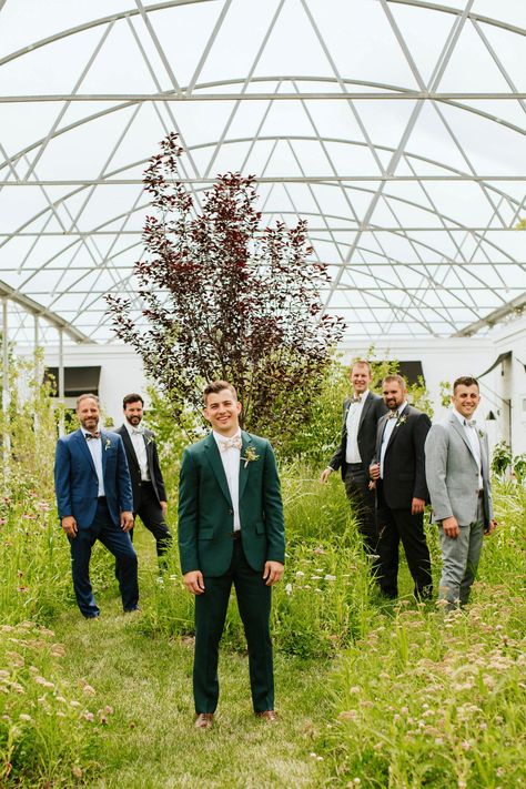 Uneven Wedding Party, Mismatched Groomsmen, Intimate Outdoor Wedding, Ballroom Reception, Groomsmen Outfits, Groom And Groomsmen Attire, Wedding Groomsmen, Martha Stewart Weddings, Groomsmen Attire