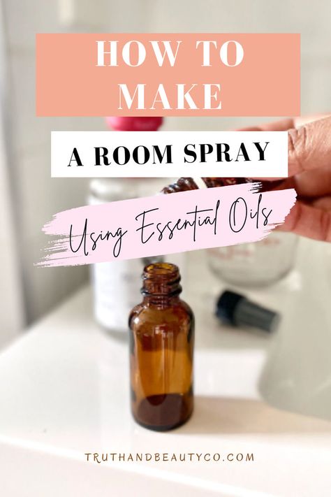 adding drops of essential oils in a small spray bottle Room Spray With Essential Oils, Diy Room Spray, Using Essential Oils, Living Environment, Room Spray, Air Freshener, Essential Oil, Plant Based, Essential Oils