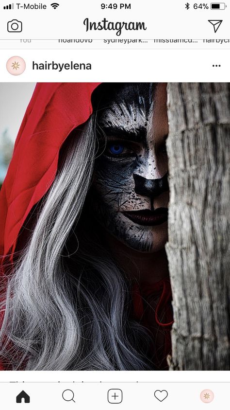 Wolf , little red riding hood , halloween makeup , Halloween makeup ideas Wolf Little Red Riding Hood, Red Riding Hood Halloween, Little Red Riding Hood Halloween, Wolf Makeup, Do Boy, Halloween Makeup Ideas, Things To Do With Boys, Little Red Riding Hood, Red Riding Hood