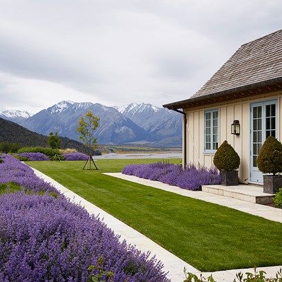 Discover the loveliest house exteriors from the archive on HOUSE - design, food and travel by House & Garden Lavender Bushes, Large Backyard Landscaping, Minimalist Garden, Lavender Garden, Large Backyard, Landscape Designs, Landscaping Tips, Beautiful Backyards, Country Gardening