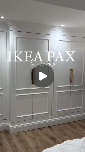 Stephen Kelk on Instagram: "IKEA Pax Hack ✨  🎥@griffiths_kirsty   You absolutely can !! Love how these turned out. I have a full series on my YouTube channel. • I’ve full guides + videos on: • How to build a base IKEA lighting - battery or plug in How to design the inside • Very happy how these turned out. 🙌I’m currently building a new PAX hack in my bedroom!  👌Make sure you FOLLOW so you don’t MISS it!  #reels #trendingreels #trending #ikea #ikeahome #ikeahack #ikeawardrobe #ikeapax #ikeapaxwardrobe #ikeapaxhack #diyhome #diywardrobe #homediy #homediyproject #builtinwardrobe #diy #diyhomeprojects #tutorial #closetgoals #homehacks" Bulk Head Ideas, Ikea Pax Hack Built Ins, Ikea Wardrobe Ideas, Pax Wardrobe Ideas, Nursery 2023, Ikea Dressing Room, Ikea Bedroom Ideas, Ikea Bedroom Design, Ikea Wardrobe Hack