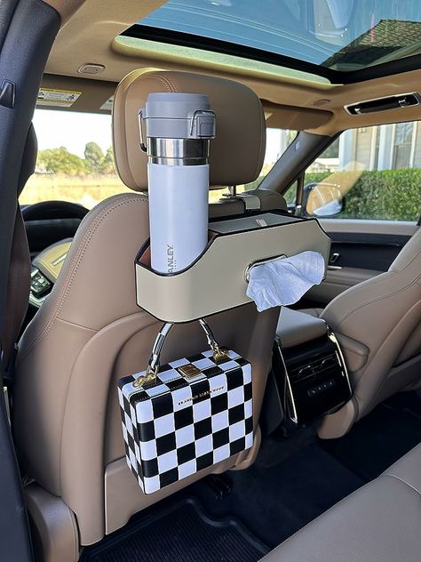 Boujee Car Accessories, Car Accessories For Interior, Girl Car Accessories, Interior Car Decor, Back Seat Car, Car Finds, Car Travel Accessories, Girly Car Accessories, Backseat Car Organizer