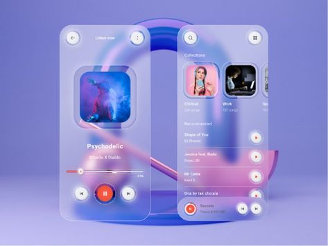 10 Hottest UI/UX Design Trends to Drool for, in 2021 | WowMakers Ui Ux Trends, การออกแบบ Ui Ux, Ui Ux Design Trends, Application Ui Design, App Design Trends, Music Player Design, Ux Trends, To Do App, Ux Design Trends