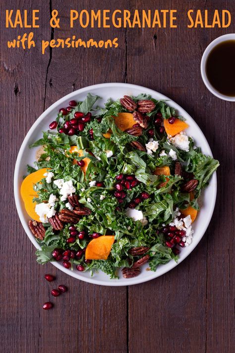 Beet And Arugula Salad, Pomegranate Kale Salad, Persimmon Salad, Butter Pecans, Tomato Gazpacho, Winter Salads, Great Salad Recipes, Pomegranate Salad, Maple Butter