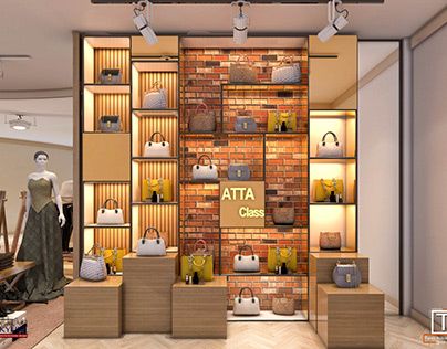 Bags showroom design ( proposal 1 ) Bag Showroom Interior, Handbag Showroom, Bags Shop Interior Design, Makeup Showroom, Souvenir Shop Design, Bag Shop Interior, Bag Showroom, Atelier Aesthetic, Bag Store Display