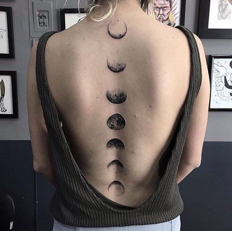 Jimin's Back Tattoo, Light Patchwork Tattoo, Jimin Back Tattoo, Jimin Inspired Tattoo, Jimin Tattoo Ideas, Moon Spine Tattoo, Jimin Tattoo, Clever Tattoos, Spine Tattoos For Women