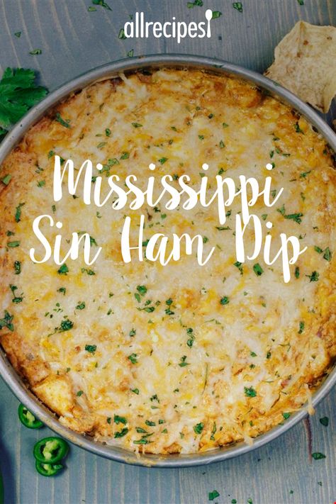 Country Ham Dip, Mississippi Caviar Dip, Ham Appetizers For Party, Hot Ham Dip, Deviled Ham Dip, Mississippi Sin Dip Recipe, Ham Dip Recipe, Egg Salad Pasta, Ham Appetizers