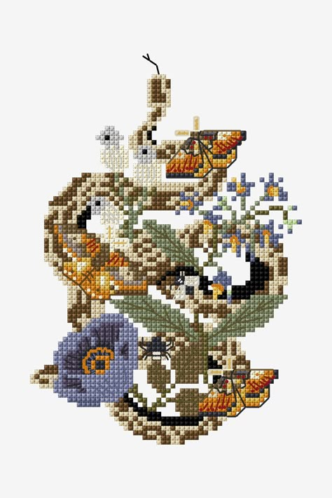 Free Cross Stitch Designs, Spooky Halloween Decorations, Cross Stitch Rose, Cross Stitch Patterns Free, Free Cross Stitch, Modern Cross Stitch, Cross Stitch Art, Stitch Design, Embroidery Projects