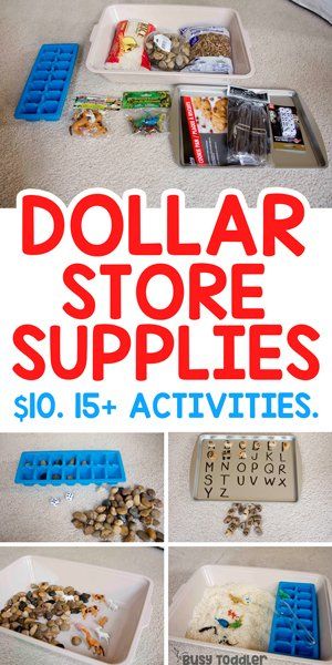 Dollar Store Activity Supplies You Need to Buy - Busy Toddler Kids Activities At Home, Easy Toddler Activities, Quiet Time Activities, Busy Boxes, Daycare Activities, Indoor Activities For Kids, Preschool At Home, Toddler Play, Busy Toddler