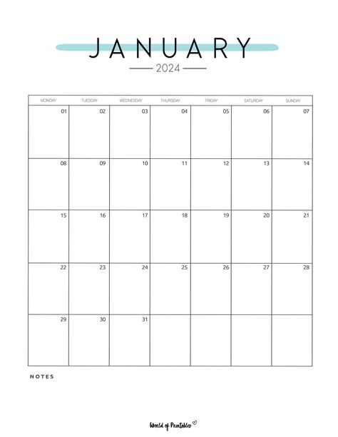 Monthly Planner Template January 2024, Printable January Calendar 2024, Jan 2024 Calendar Printable, Calendar Design Template 2024, Jan 2024 Calendar, January Aesthetic Calendar, Calender 2024 January, 2024 Calendar Template, Year Calendar 2024