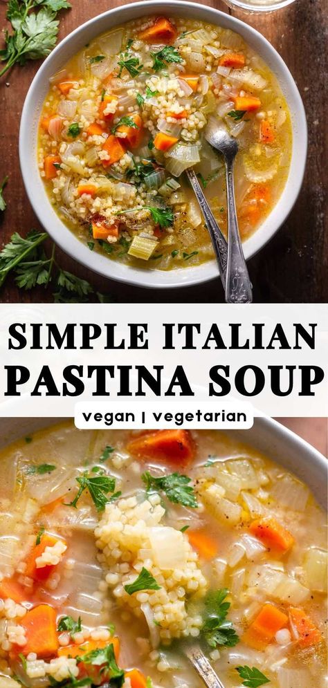 Italian Soup Vegetarian, Pastina Recipes Vegetarian, Vegetarian Soup For A Cold, Winter Soups Vegan, Easy Vegetable Broth Pastina Soup, Vegetarian Pasta Soup, Best Vegetable Soup Recipe Healthy, Easy Vegan Soups Quick, Veggie Italian Pastina Soup