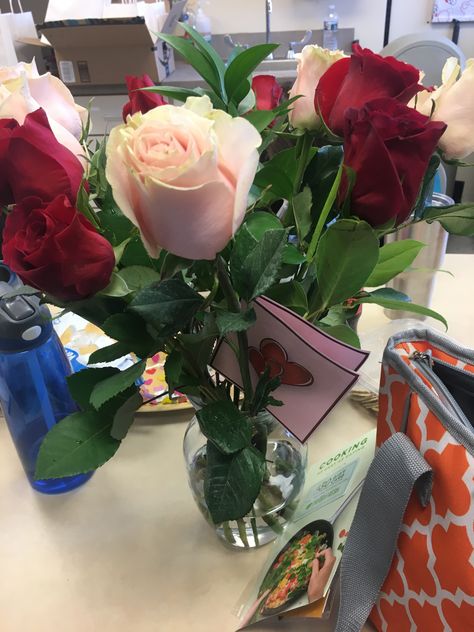 When your boyfriend is amazing and surprises you with flowers at work.. #lovemysweetman #truelove #howdidigetsolucky 😍😍 Flowers At Work Surprise, Boyfriend Got Me Flowers, Surprise Flowers From Boyfriend, Getting Flowers From Him, Flowers From Boyfriend, Nursing Things, Beg For Love, 2023 Vision, Luxury Flowers