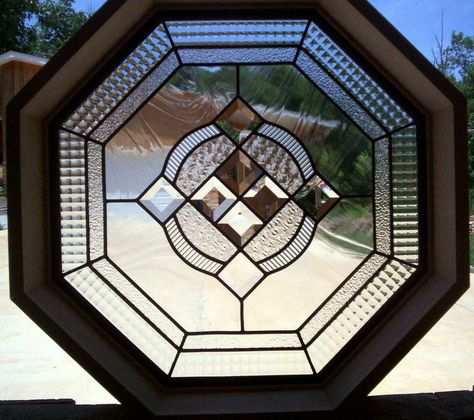 Octagon Anderson Stained Glass Windows | glasses Victorian Stained Glass Panels, Octagon Window, Window Stained, Transom Windows, Stained Glass Christmas, Stained Glass Crafts, Stained Glass Panel, Vintage Bottles, Wall Finishes