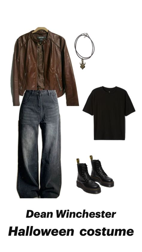 Supernatural Halloween Dean Winchester Halloween, Dean Winchester Outfit, Supernatural Halloween Costumes, Supernatural Costume, Supernatural Halloween, Supernatural Inspired Outfits, Supernatural Fashion, Summer Grunge Outfits, Supernatural Outfits