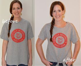 The Crafty Novice: DIY Sew: Front Tie Tee Shirt Refashion Tie Tee Shirt, Sewing Tshirt, Target Shirt, Shirt Makeover, Cut Tee Shirts, T Shirt Hacks, Shirt Hacks, Diy Tees, Tshirt Refashion