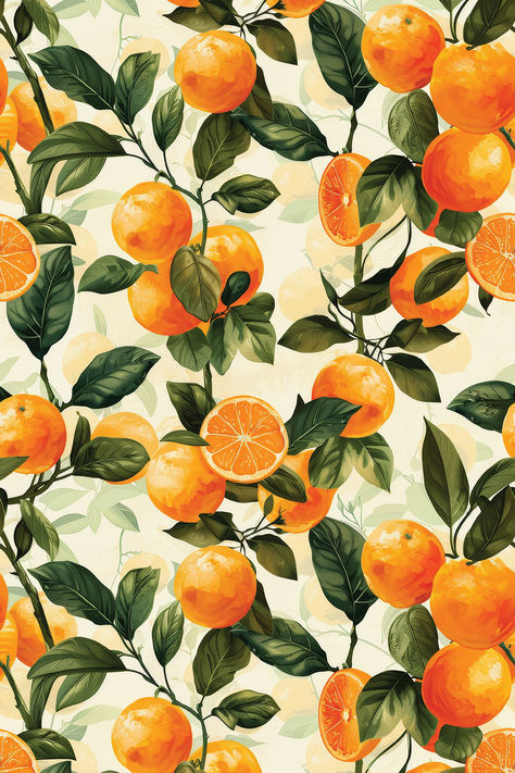 Orange juice is very refreshing. . . . . . . orange fruit, hawaiian pattern, exotic fruit, tropical, tropical pattern, citrus, tangerine, mandarine, orange juice, all over print, clementine, zesty, patterncabinet, pattern cabinet, redbubble products Citrus Background Aesthetic, Citrus Wallpaper Iphone, Wallpaper With Oranges, Fruits Background Wallpapers, Orange Juice Wallpaper, Orange Fruit Aesthetic, Orange Fruit Wallpaper, Clementine Wallpaper, Clementine Fruit