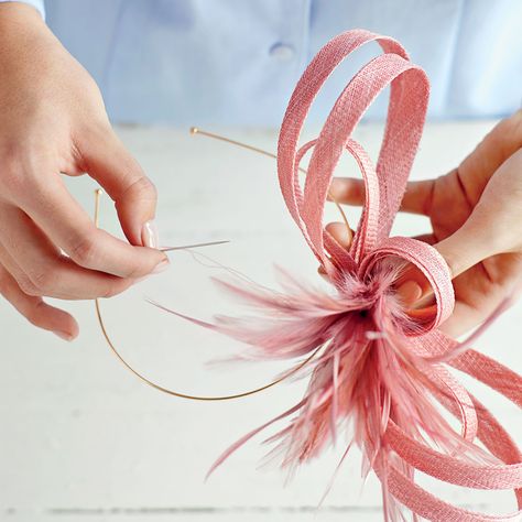 Make A Fascinator Hat, Diy Fascinator, How To Make Fascinators, Fascinator Hats Diy, Hat Diy, Fascinator Headband, Fascinator Hat, Diy Hat, Hat Ideas