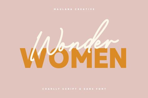 Charlly Font Duo By Maulana Creative Girly Logo Design, Sans Serif Logo, Best Sans Serif Fonts, Fonts 2023, Vow Booklet, Serif Logo, Best Script Fonts, Font Duo, Professional Fonts