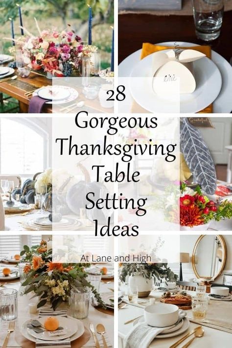 I have gathered 28 stunning table setting ideas for Thanksgiving so you can set the perfect table for your holiday meal. Modern Thanksgiving Table, Thanksgiving Table Settings Elegant, Thanksgiving Dinner Table Setting, Elegant Thanksgiving Table, Thanksgiving Dinner Decor, Thanksgiving Table Settings Simple, Thanksgiving Dining, Simple Thanksgiving Table, Place Settings Thanksgiving