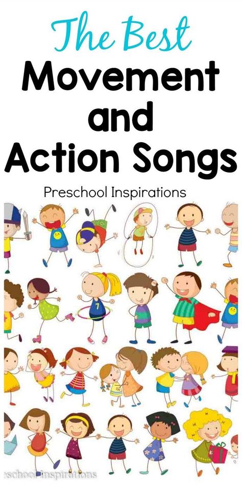 Need the perfect song for active children? These are some of the best movement and action songs. They're great for circle time songs or as an indoor activity on a bad weather day. These preschool songs and kindergarten songs are sure to be loved for years! Songs For Preschoolers Circle Time, Action Songs For Children, Songs Preschool, Songs For Preschool, Movement Songs, Circle Time Songs, Songs For Children, Perfect Song, Kindergarten Songs