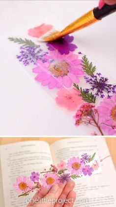 Pressed Flower Crafts, Seni Dan Kraf, Flower Bookmark, Diy Bookmarks, Celebrate Mom, Pressed Flower Art, Painting Flowers, Diy Creative Crafts, Pressed Flower