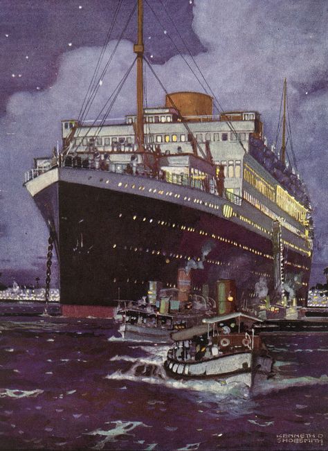 Cruise Ship Painting, Cargo Ships, Ship Poster, Maritime Art, Marine Painting, Ocean Liner, Ship Paintings, Rms Titanic, Nautical Art