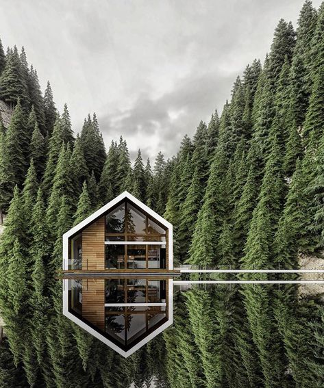 Bern House, by Alex Nerovnya via: @taylorstitch #architecture #architecturephotography #alexnerovnya #outdoors #forrest #lakehouse… A Frame House, A Cabin, Modern Cabin, Forest House, Cabins In The Woods, Bern, House In The Woods, Modern Architecture, A House