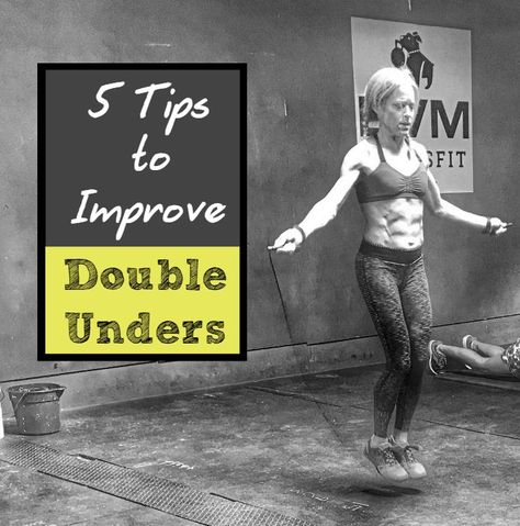 5 Tips to Improve Double Unders - ideas to help your  jump rope skills take off for Crossfit and other workouts. Double Unders How To Do, Crossfit Moves, Crossfit Mobility, Spartan Training, Gym Challenge, Crossfit Wods, Strong Heart, Double Unders, Crossfit Motivation