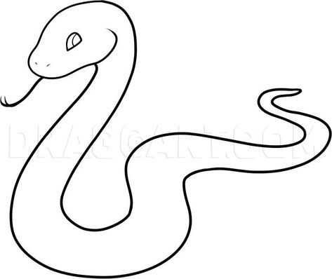 How To Draw A Snake Step By Step Easy, Drawing Ideas Snake Easy, Snake Drawing Simple Step By Step, Snake Simple Drawing, Snake Drawings Easy, How To Draw A Snake Step By Step, Snake Easy Drawing, How To Draw Snake, Simple Snake Drawing