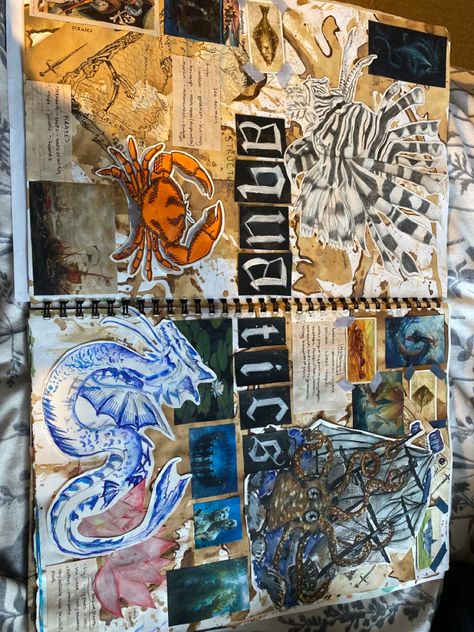 Title Page Journal Ideas, Art Theme Ideas Inspiration, Title Designs For Projects, Textile Artists Sketchbooks, Title Page Sketchbook A Level, Art Gcse Coursework, Art Titles Inspiration, Graphic Design Gcse Sketchbook Ideas, A Level Design Sketchbook