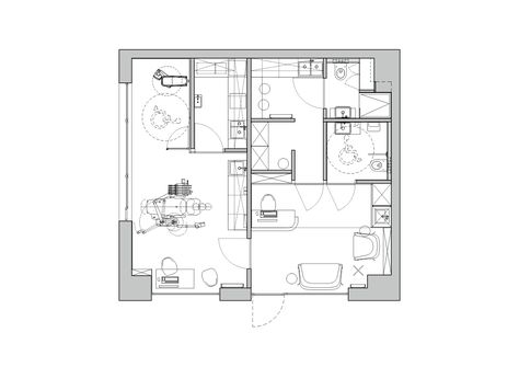 Polakowscy Dental Clinic - Picture gallery Dental Clinic Plan, Clinic Plan, Clinic Architecture, Dentist Office Design, Dentist Clinic, Dental Office Design Interiors, Clinic Interior, Interior Design Plan, Dental Design