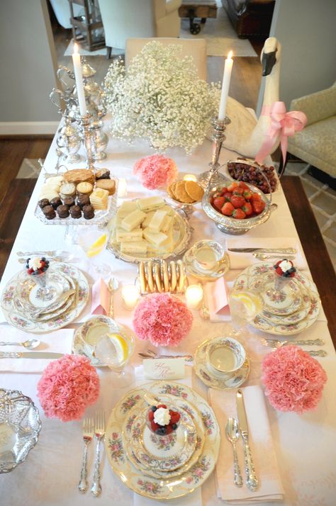 Bridal Lunch, Tea Party Table, Silver Tea Set, High Tea Party, Tea Party Food, Gourmet Cookies, Vintage Tea Party, Afternoon Tea Parties, Tea Sandwiches