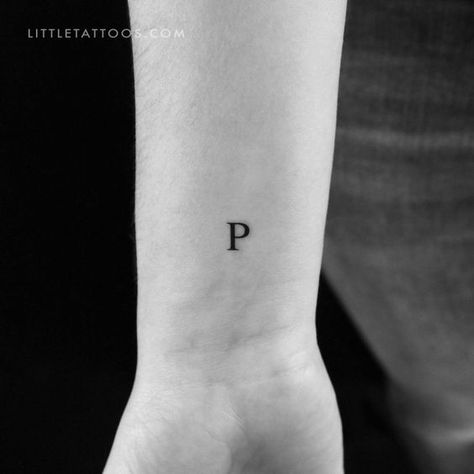 P Uppercase Serif Letter Temporary Tattoo - Set of 3 Fonts for tattoos #fontsfortattoos tattoo #tattoo tattoos #tattoos fonts #fonts font #font 9.388 Tattoo Letter P Design, P Tattoo Letter Design, Tattoo Letter P, Letter P Tattoo Ideas, Red Ink Tattoo Words, Roman Numeral Tattoo Font, Tattoo Word Fonts, Simple Symbols, Fonts For Tattoos