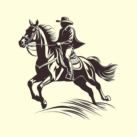 Wild West Sheriff, Ink Reference, Black Clipart, Horse Stencil, Travel Kids, Elegant Horse, Horse Vintage, Man On Horse, Riding A Horse