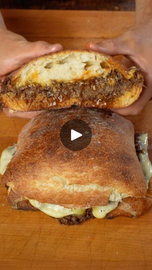 2.5M views · 23K reactions | Short rib melt | Owen Han Owen Han Recipes, Short Rib Sandwich, Owen Han, Rib Sandwich, Beef Sandwich Recipes, Short Rib, Beef Sandwich, Short Ribs, Sandwich Recipes